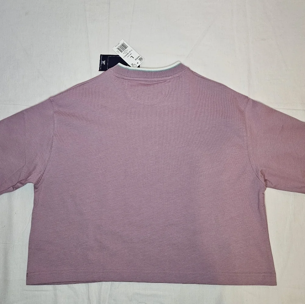 Reebok Pink Retro Logo Graphic Sweater Tee NWT 20" PTP - Picture 6 of 13